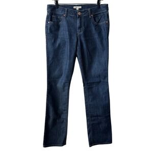 CAbi Classic Trouser Jean Style 334 Women's Size 8 Dark Wash Cotton Blend